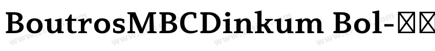 BoutrosMBCDinkum Bol字体转换